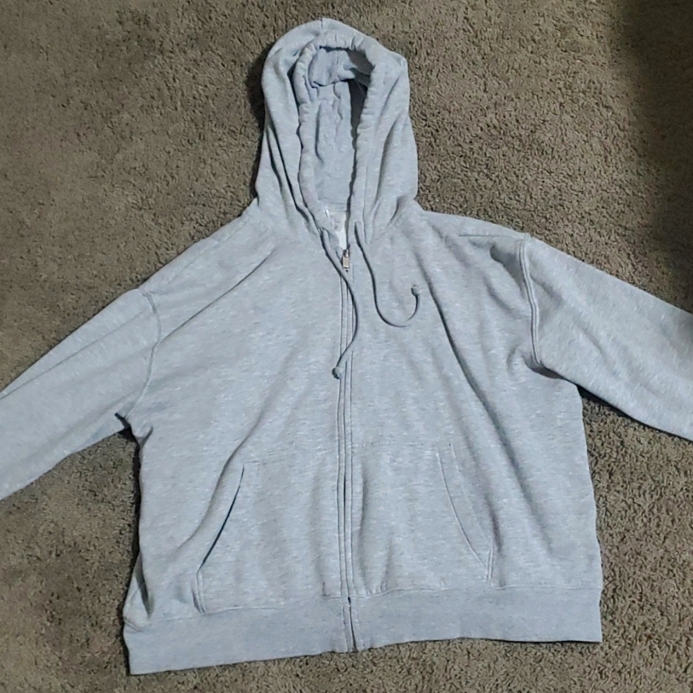 Grey Zip Up Hoodie